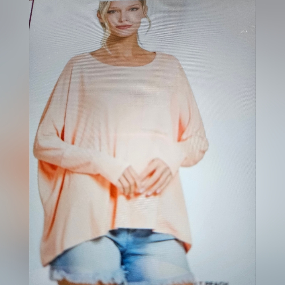 A Girl Thing Peach Long Sleeve Tee